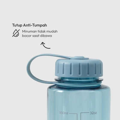 Gambar Picas Botol Minum Plastik Screw Lid 900 ml - Biru Ocean