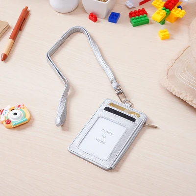 Gambar Ataru Holder Id Card Dengan Ritsleting - Silver