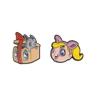 Gambar Ataru Pin Enamel Muklay Genie Set 2 pcs