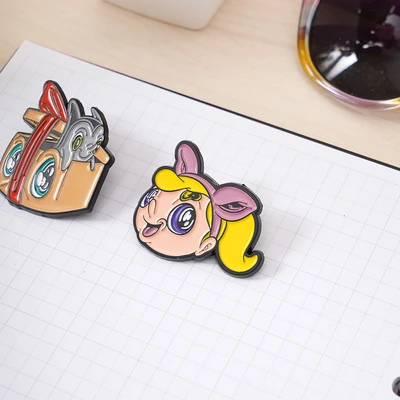 Gambar Ataru Pin Enamel Muklay Genie Set 2 pcs