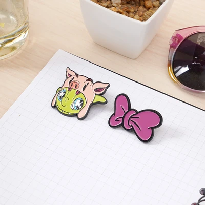 Gambar Ataru Pin Enamel Muklay Louie & Lexie Set 2 pcs