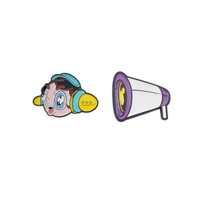 Gambar Ataru Pin Enamel Mulay Ollie Set 2 pcs