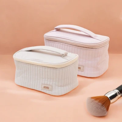 Gambar Ataru Tas Kosmestik PU - Krem Beige