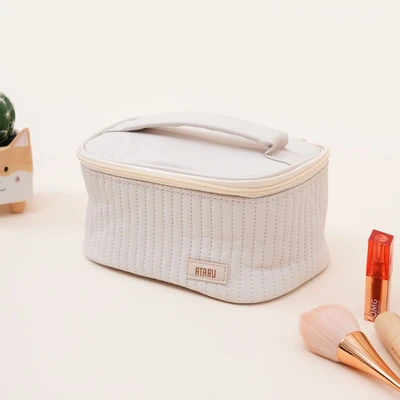 Gambar Ataru Tas Kosmestik PU - Krem Beige