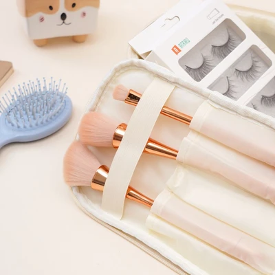 Gambar Ataru Tas Kosmestik PU - Krem Beige