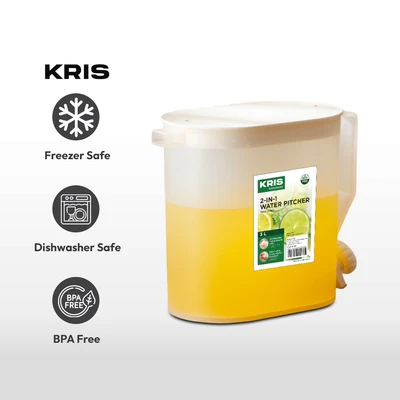 Gambar Kris Teko Minum Dengan Crane Plastik 3 Liter - Putih