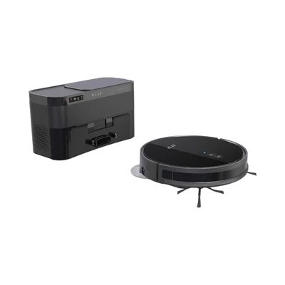 Gambar Klaz Smart Vacuum Cleaner Dry Robotik Dengan Charging Station - Hitam