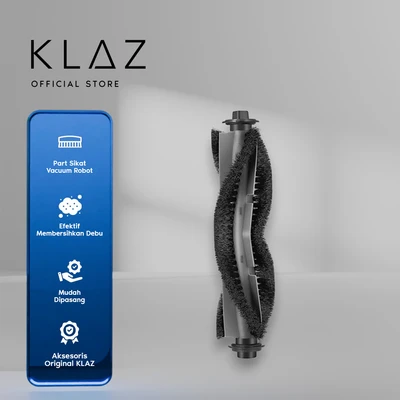 Gambar Klaz Part Refill Sikat Rolling Smart Vacuum Cleaner Dry Robotik - Hitam
