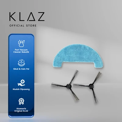 Gambar Klaz Part Sikat & Kain Pel Smart Vacuum Cleaner Dry Robotik