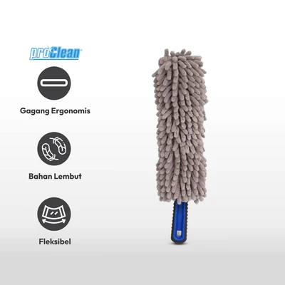 Gambar Proclean Kemoceng Chenille - Abu-Abu/Biru