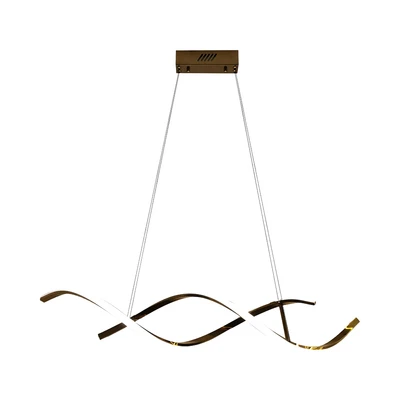Gambar Informa Lampu Gantung Hias LED Spiral 100x15x15 cm - Gold