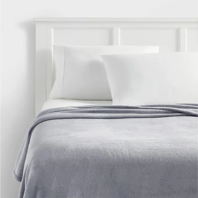 Gambar Informa 150x200 cm Selimut Microfiber Solid - Abu-Abu
