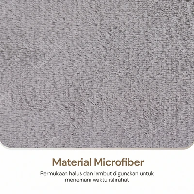 Gambar Informa 150x200 cm Selimut Microfiber Solid - Abu-Abu