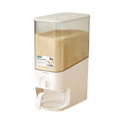 Gambar Kris Tempat Beras Plastik Single Grid 12.5 Liter - Putih