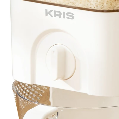 Gambar Kris Tempat Beras Plastik Single Grid 12.5 Liter - Putih