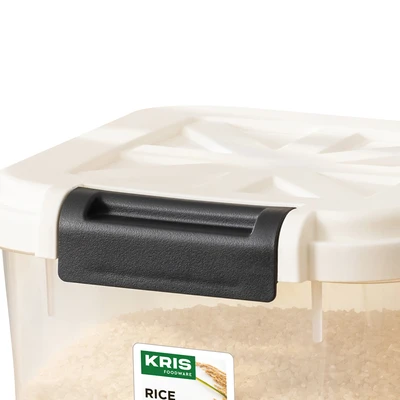 Gambar Kris Tempat Beras Plastik 5 Liter - Putih