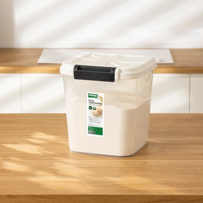 Gambar Kris Tempat Beras Plastik 10 Liter - Putih