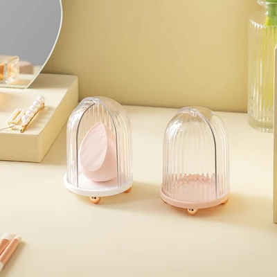 Gambar Stora 9.5x6.7x6.7 Cm Kotak Kosmetik Beauty Blender - Putih