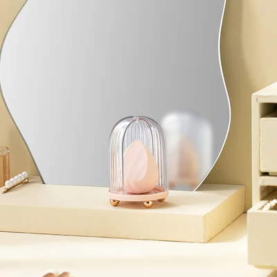 Gambar Stora Kotak Kosmetik Beauty Blender 9.5x6.7x6.7 cm - Pink