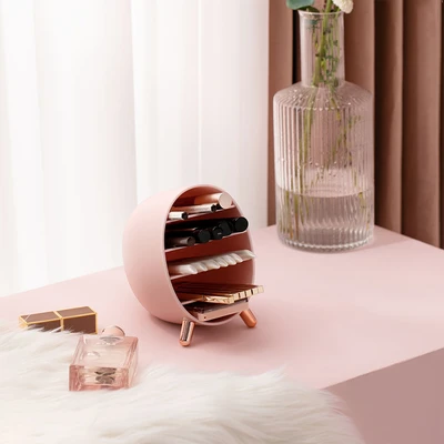 Gambar Stora Organizer Kosmetik 14.3x14x10.5 cm - Pink