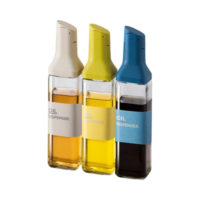 Gambar Informa Pearl Botol Minyak Kaca 500 ml Set 3 Pcs Random