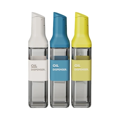 Gambar Informa Pearl Botol Minyak Kaca 500 ml Set 3 Pcs Random