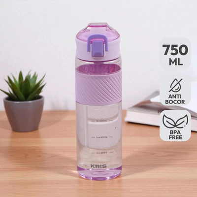Gambar Kris Botol Minum Tritan 750 ml - Biru/Ungu