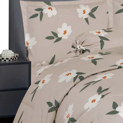 Gambar Sleeplite 120x200 cm Set 4 Pcs Seprai Single Microfiber Flower Yuri