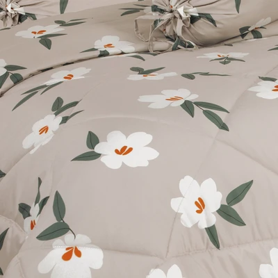Gambar Sleeplite 120x200 cm Set 4 Pcs Seprai Single Microfiber Flower Yuri