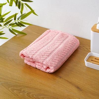 Gambar Forhom 70x140 cm Handuk Mandi Herringbone - Pink
