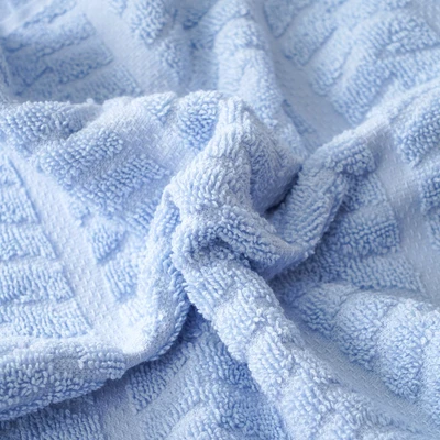 Gambar Forhom 140x70 cm Handuk Mandi Herringbone - Biru