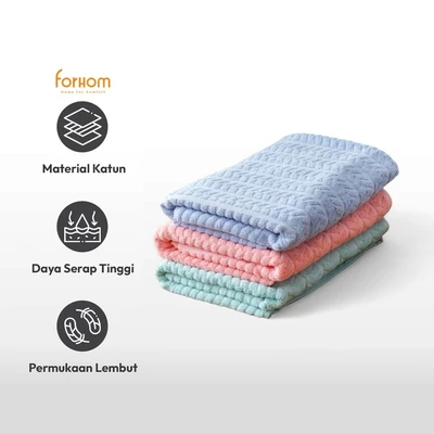 Gambar Forhom 50x100 cm Handuk Travel Herringbone - Pink