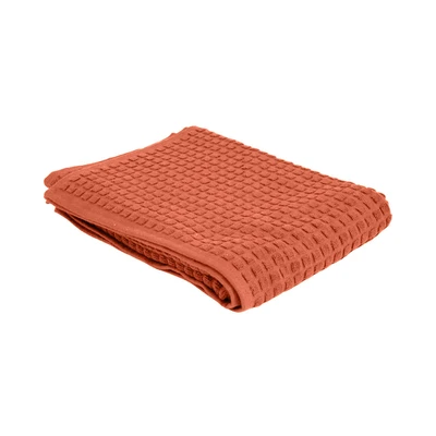 Gambar Forhom 70x140 cm Handuk Mandi Waffle - Merah Terracotta