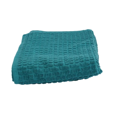 Gambar Forhom 70x140 cm Handuk Mandi Waffle - Hijau Pine