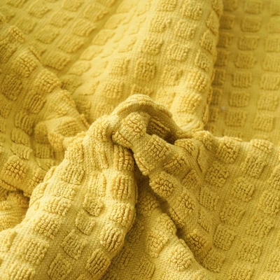 Gambar Forhom 50x100 cm Handuk Travel Waffle - Kuning Mustard