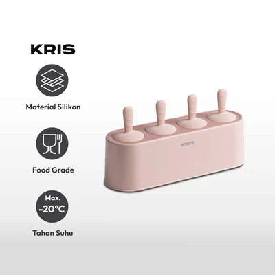 Gambar Kris Cetakan Es Lilin 4 Tubes - Pink