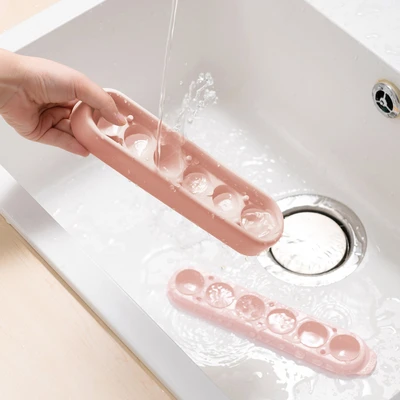 Gambar Picas Cetakan Es Batu Silikon 6 Slot - Pink