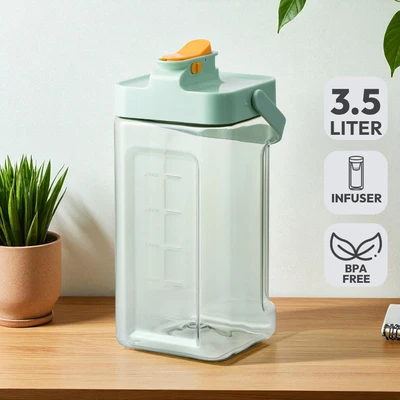 Gambar Picas Teko Minum Plastik Tap 3.5 Liter - Hijau