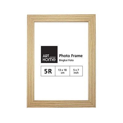 Gambar Arthome Bingkai Foto Meja Basic MDF 5R - Cokelat Oak