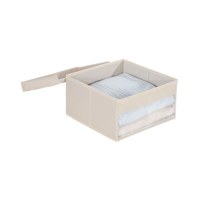Gambar Stora Kotak Penyimpanan Dengan Tutup 30x39x25 cm - Krem Beige