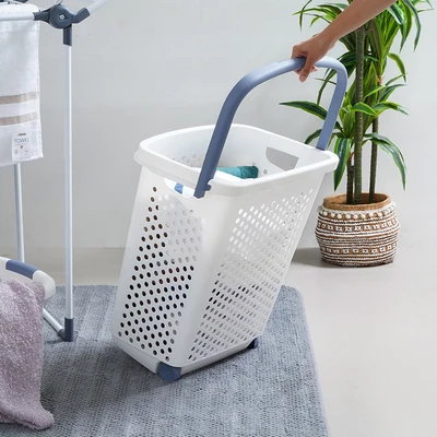 Gambar Informa Zola Keranjang Laundry Dengan Handle - Putih