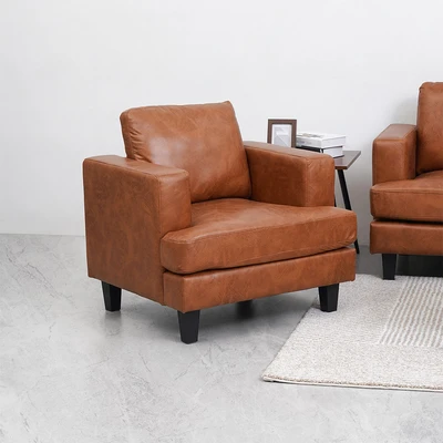 Gambar Informa Leon Sofa Fabric 1 Seater - Cokelat