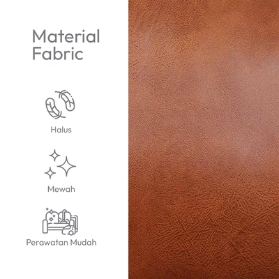 Gambar Informa Leon Sofa Fabric 1 Seater - Cokelat