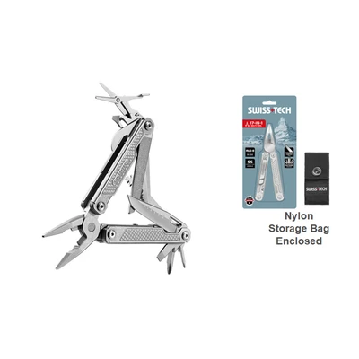 Gambar Swiss Tech Hand Tools Collection Alat Saku Serbaguna 17 In 1 St021006
