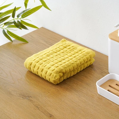 Gambar Forhom 35x70 cm Handuk Olahraga Waffle - Kuning Mustard