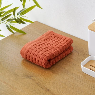 Gambar Forhom 35x70 cm Handuk Olahraga Waffle - Merah Terracotta