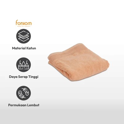 Gambar Forhom 50x100 cm Handuk Travel Wavy - Krem