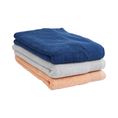 Gambar Forhom 50x100 cm Handuk Travel Wavy - Biru Navy
