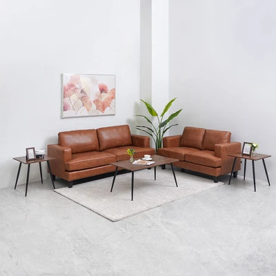 Gambar Informa Leon Set Sofa Fabric 2 & 3 Seater - Cokelat