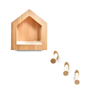 Gambar Paws N Tail 40x32.4x45 cm Pohon Bermain Kucing Home Shape